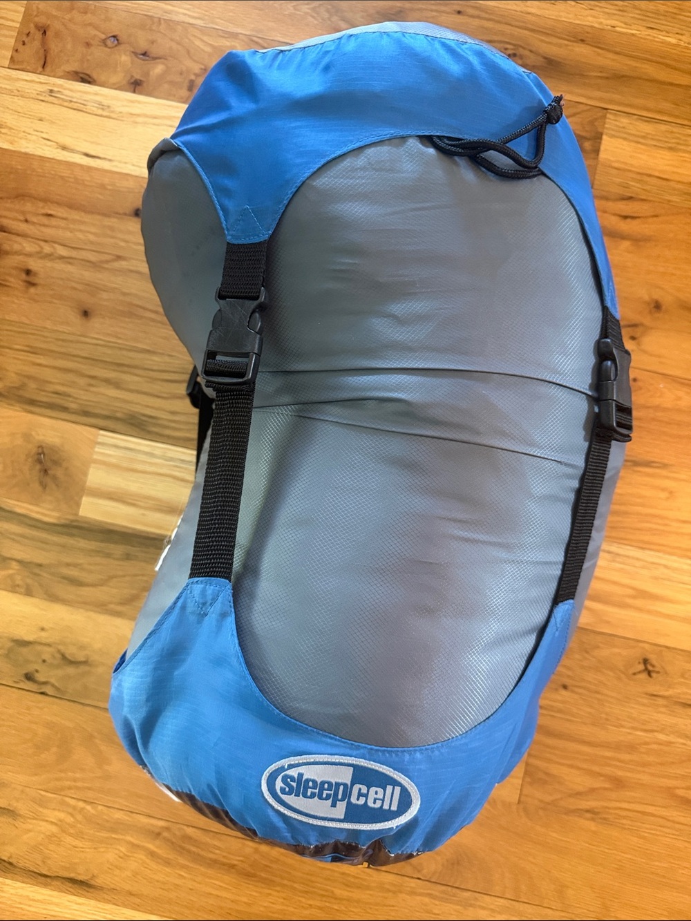 Sleep Cell Coolvent Premium 25°F Sleeping Bag Large Adult 38x85 Blue Gray